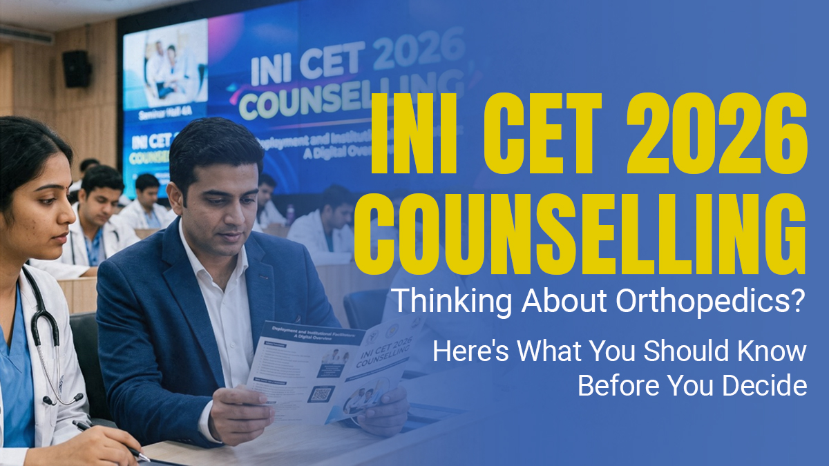 Counseling for INI CET 2026 Has Started: Are You Considering Orthopedics? Here’s What You Should Know 